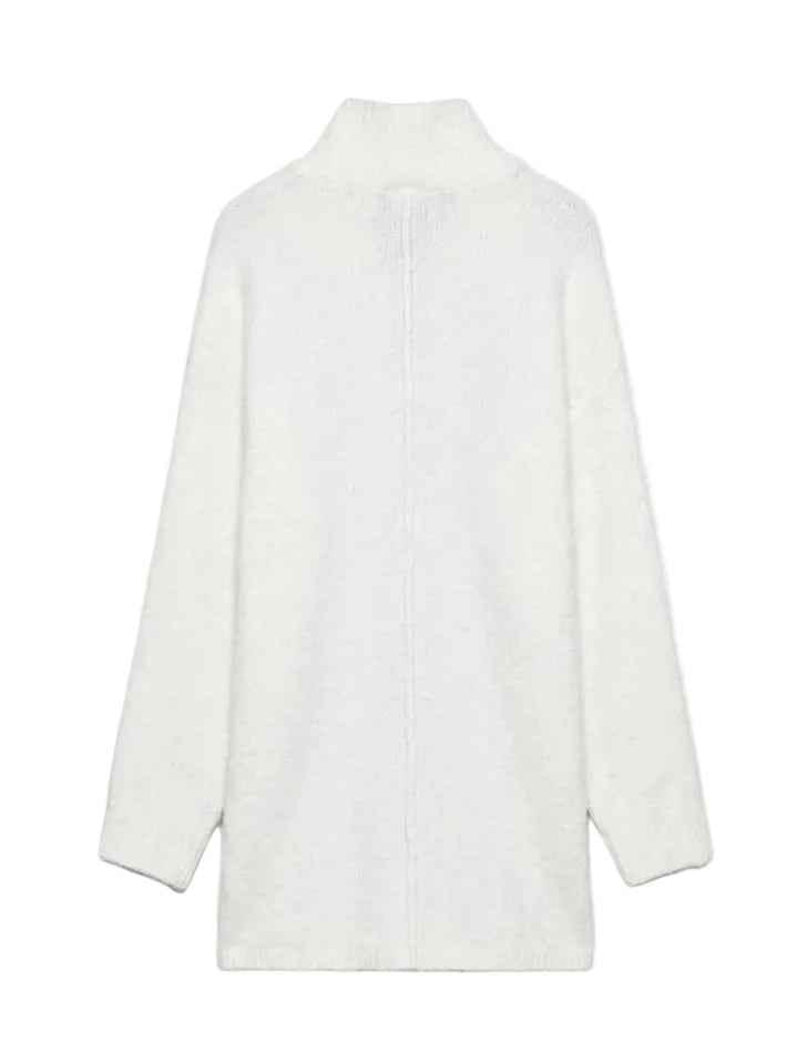 Mock Neck Oversized Knit Sweater