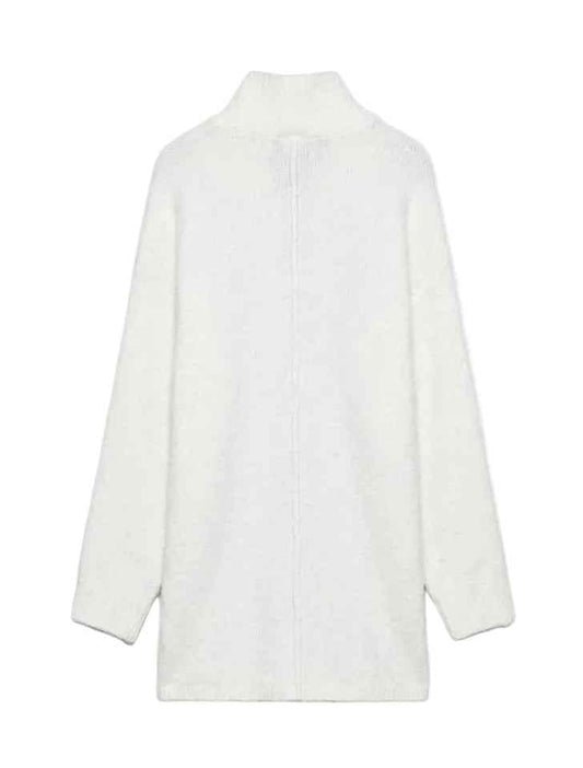 Mock Neck Oversized Knit Sweater